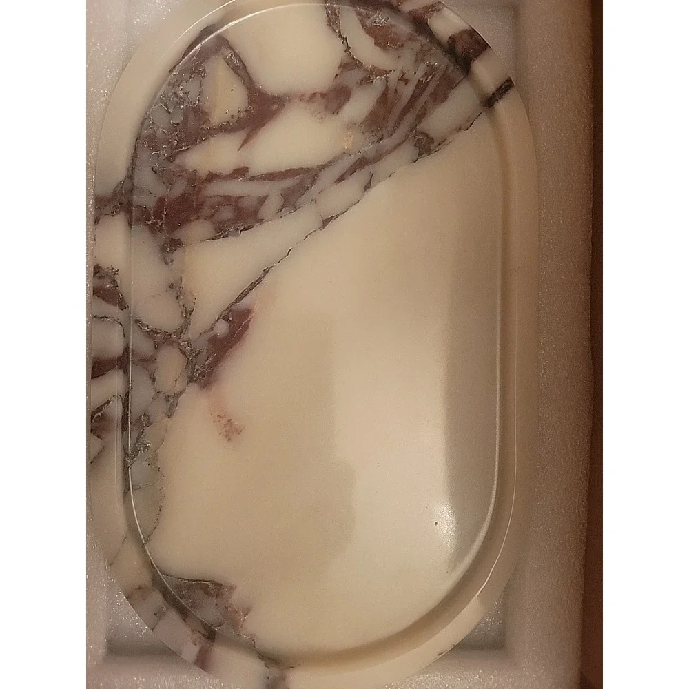 Marble Mix Design Serving Vanity Tray 10 Oval